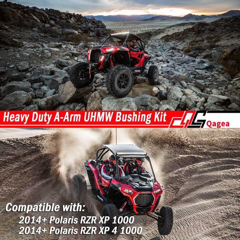 مجموعة جلبة أذرع التحكم UHMW شديدة التحمل من Qagea بديلة لعام 2014+ Polaris RZR XP 1000 / RZR XP 4 1000، استبدل AAB-P-RZR1K-K2-001 CT-08 - Image 2
